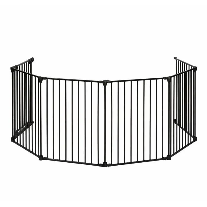 Barrière pare-feu de cheminée ou poêle à bois 6 pans - 360 cm - Noir - NORDLINGER PRO-2
