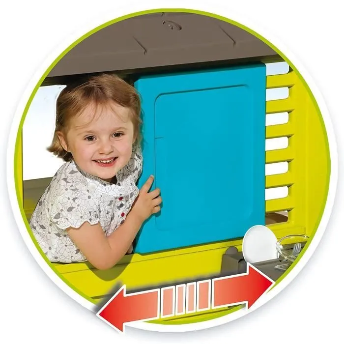 Maison Pretty + Cuisine d'été - Smoby - Anti-UV - 145x110x127 cm - Fabriqué en France-2