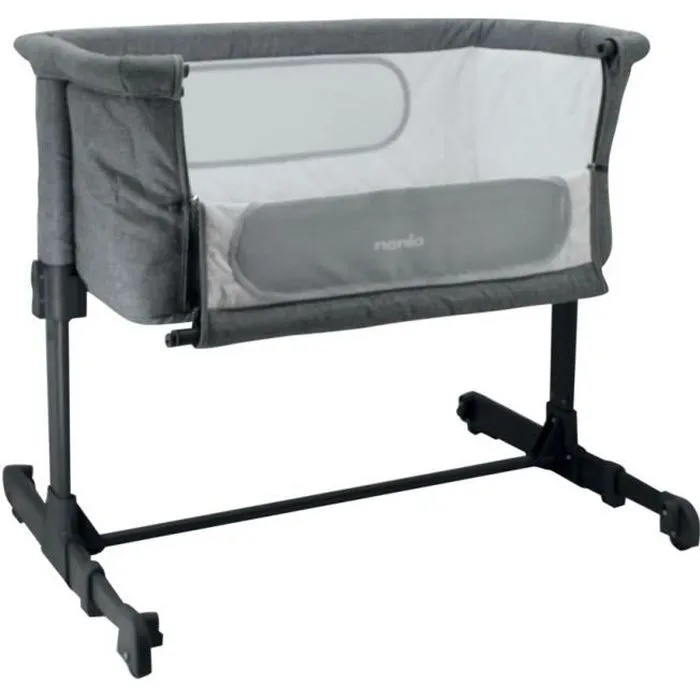 Lit bébé cododo NANIA DODI - Lit d'appoint 2 en 1 - Ultra confort matelas 4cm d'épaisseur - L 80 x l 42 cm-0