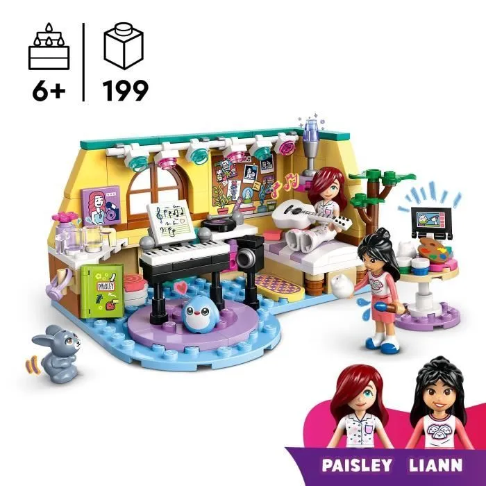 LEGO Friends 42647 La chambre de Paisley - Jouet interactif pour filles de 6 ans et plus-1