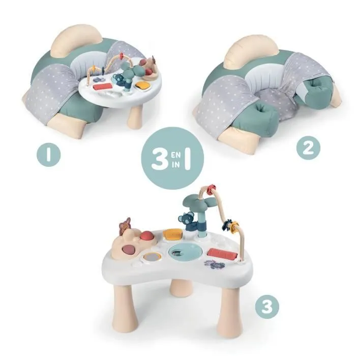 Siège bébé Little Smoby Cosy Seat - Vert - Avec tablette d'éveil - Dès 6 mois-4