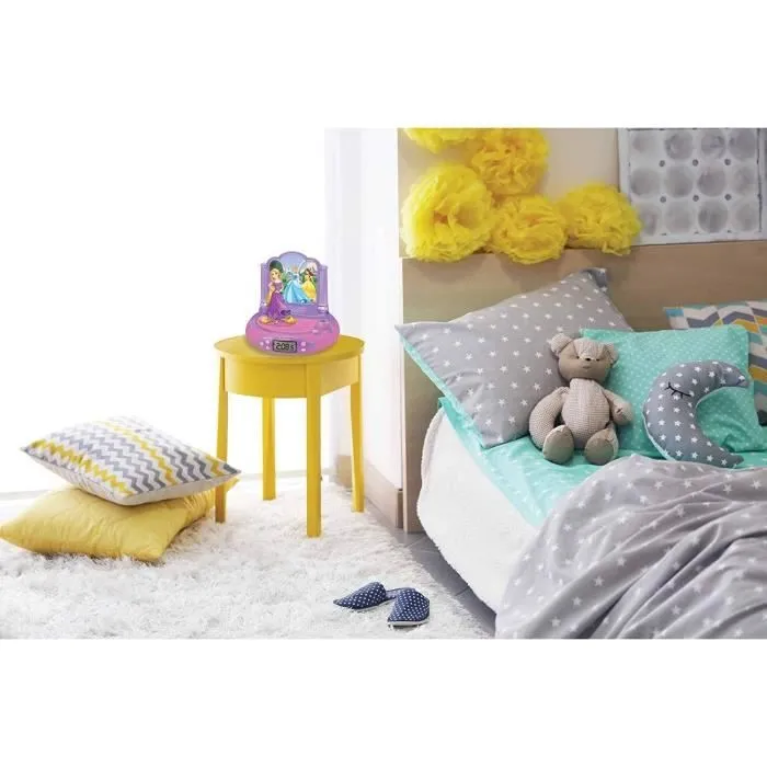 Radio Réveil Projecteur Disney Princesses Raiponce - LEXIBOOK-2
