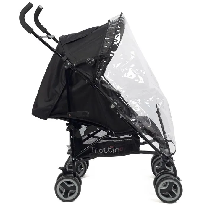 TROTTINE Poussette canne inclinable multipositions ARKANSAS NoirEtoile-1