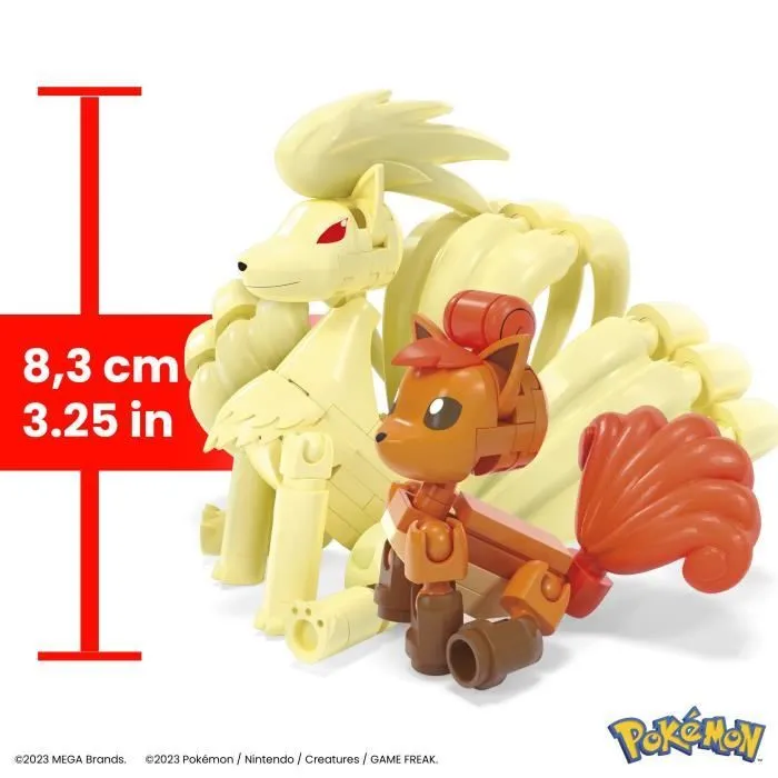 MEGA-Pokémon-Évolution Goupix-Coffret de 2 figurines et 145 pièces HTH79-3