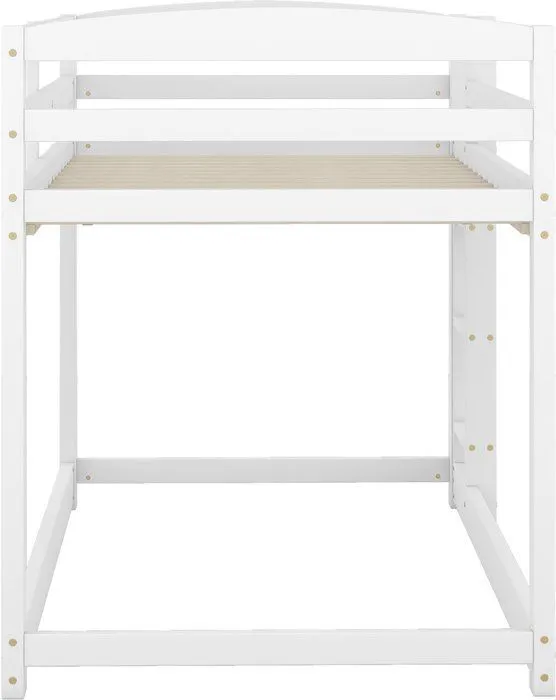 Lit superposés pour enfants et adolescents, Lits pour enfants, Cadre en pin massif, 90x200 cm, Blanc, Sans matelas-4