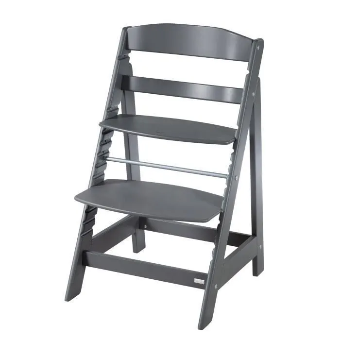 ROBA Chaise Haute Évolutive Sit Up Flex - Utilisable Jusqu'à la Chaise d'Adolescent - Bois Anthracite-1