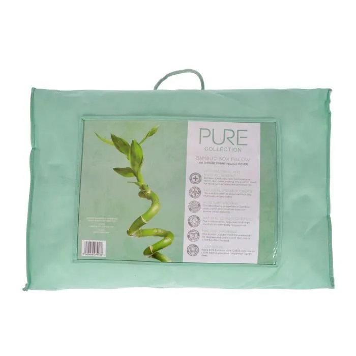 Oreiller en coton bio et fibre de bambou - Antiacarien - Oreiller rectangulaire 42x64 cm-0
