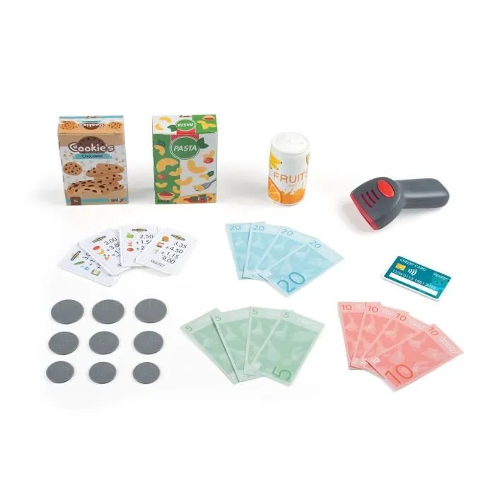Smoby grande caisse enregistreuse - 30 accessoires inclus - dès 3 ans-4
