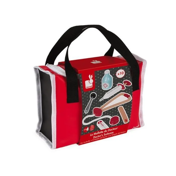 JANOD - Malette du Docteur (bois) - Dès 3 Ans-3
