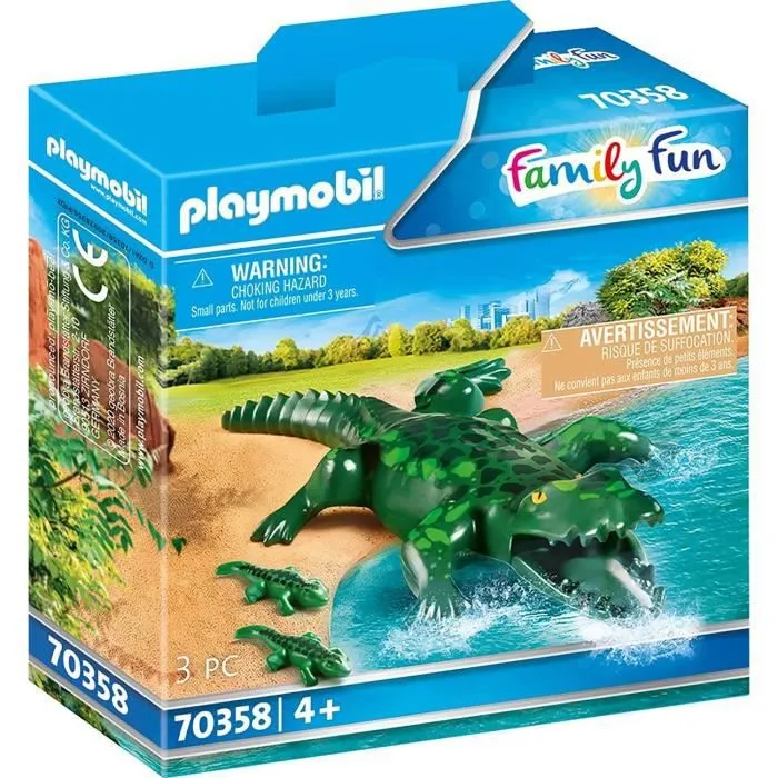 PLAYMOBIL - 70358 - Alligator avec ses petits-0