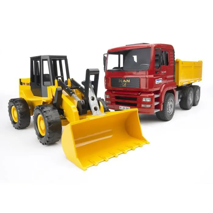 Bruder Camion à benne avec chargeuse sur roues MAN TGA 1:16-1
