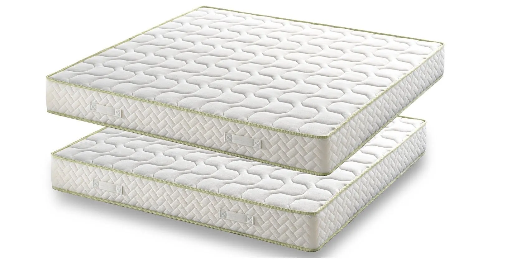 Lot de 2 Matelas 90x190 Mousse Haute Rsilience HR 35Kg-m3 - Epaisseur 21 Cm - Soutien Souple - Grand Confort - Calme 90 190-0