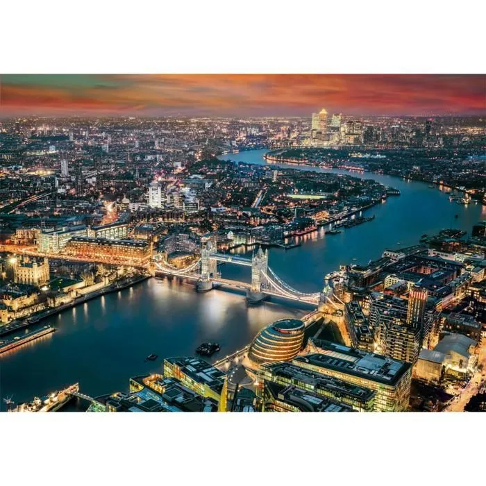 Puzzle 2000 pièces : Vue aérienne de Londres-1