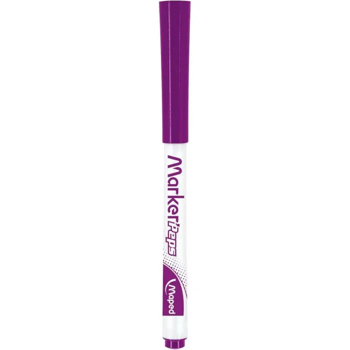 Feutres effaçables à sec MAPED - Pointe ogive moyenne - Trousse zipée incluse-1