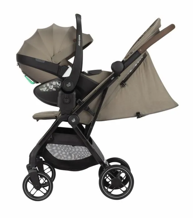 MAXI-COSI Poussette ultra-compacte SOHO, de la naissance à 4 ans (22kg), pliage compact d’une main, Twillic Truffle-2