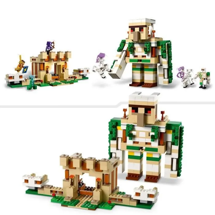 LEGO® Minecraft 21250 La Forteresse du Golem de Fer, Jouet Château qui se Transforme en Grande Figurine-2