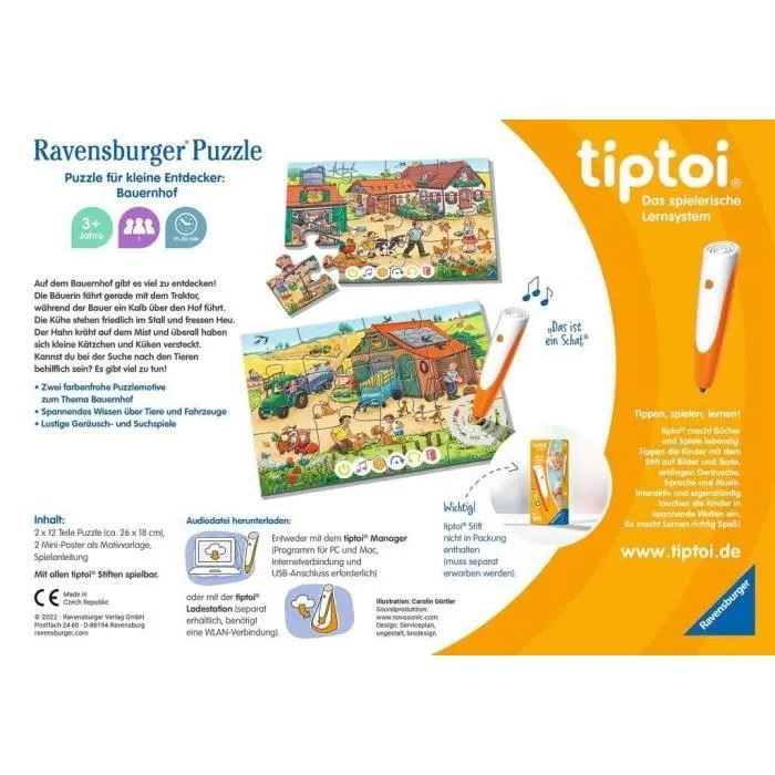 Jeu de société - Ravensburger - TIPTOI 00136 - Puzzle - 3 ans et plus - Multicolore-3