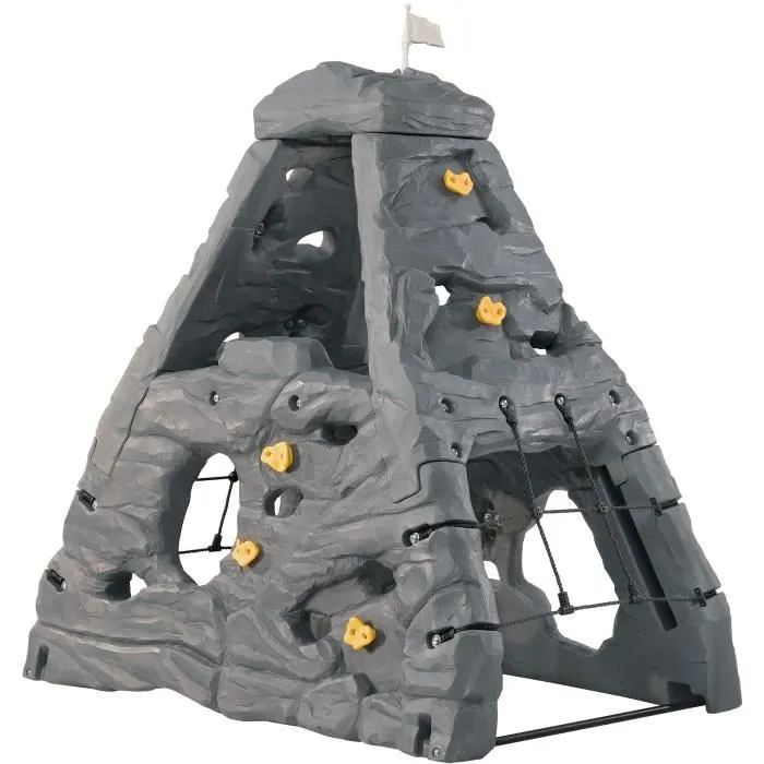 Step2 Skyward Summit Kiddimandjaro Triangle / Cadre d’Escalade Enfant en Gris | Jeux escalade en Plastique pour Enfants-0