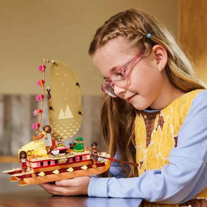 LEGO Disney 43270 Le bateau d’aventure de Vaiana - Jeu à construire et cadeau dès 6 ans-4