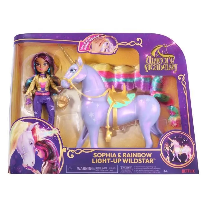 SPIN MASTER LICORNE A FONCTIONS 28 CM WILDSTAR + POUPEE 24 CM Unicorn Academy-7
