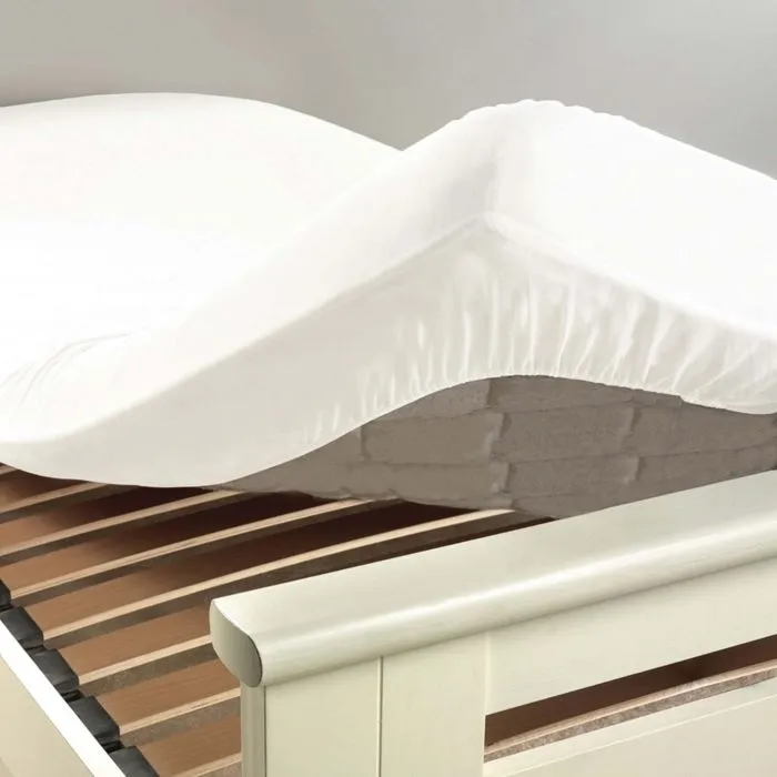 Pack parure de couette 260x240 cm Goyave + drap housse 160x200x30 Blanc-1