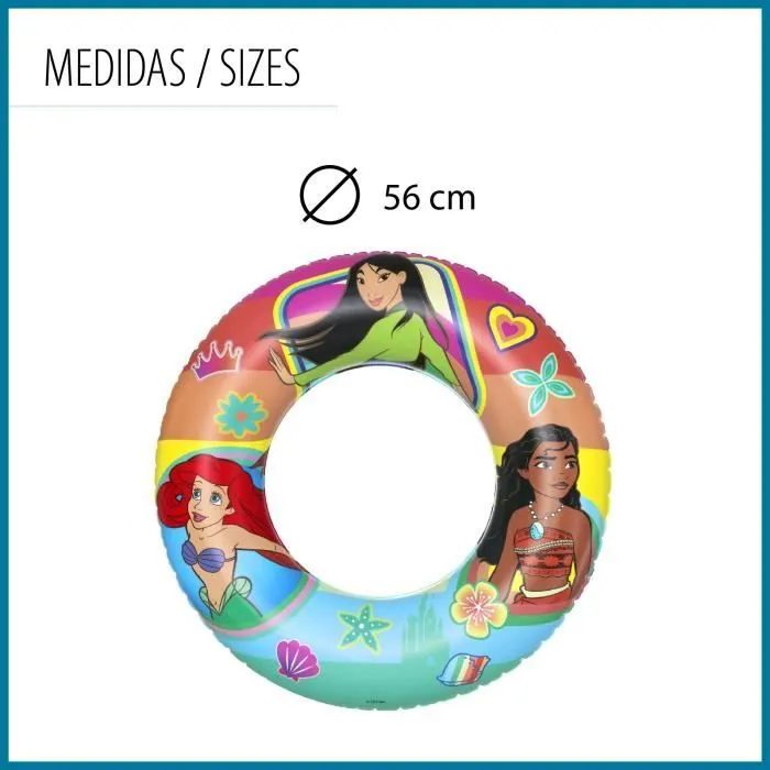 Bouée Gonflable - Bestway - Princesses Disney - 48 cm - Pour Enfants 3-6 ans - Double Chambre à Air-0