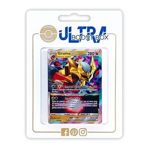 Cartes Pokémon - MY-BOOSTER - GIRATINA VSTAR 131-196 FULL ART - ULTRABOOST X EPEE ET BOUCLIER 11 ORI-0