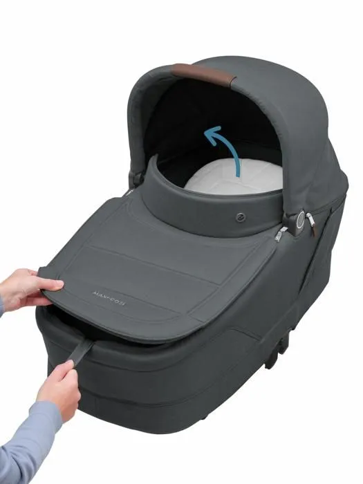 MAXI-COSI poussette Duo Oxford Plus, avec nacelle bébé Sense, de la naissance à 4 ans (22kg), Graphite-5