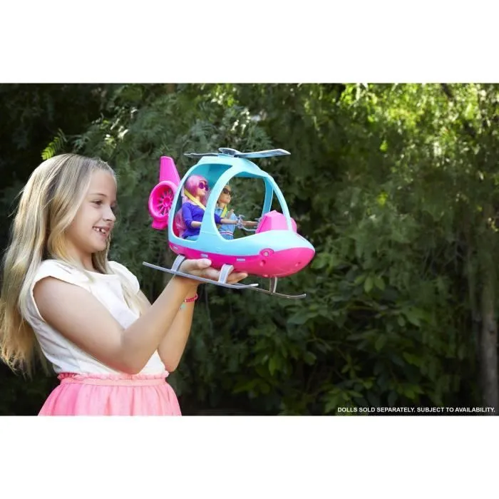 BARBIE Hélicoptère 2 places avec hélice rotative - 41 cm-3
