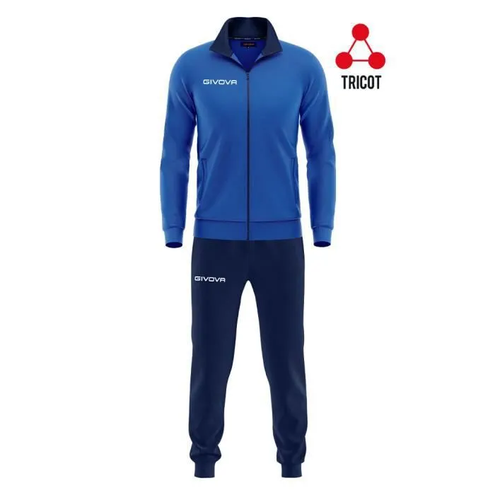 Survêtement enfant - Givova - Torino - Bleu - 100% Polyester Triacétate - Multisport-0