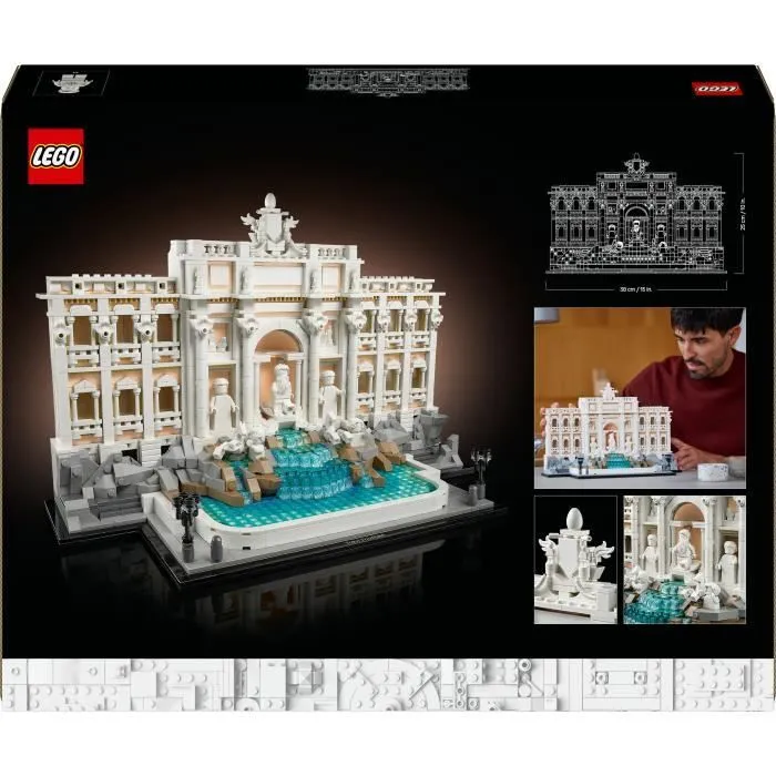 LEGO Architecture 21062 La fontaine de Trevi - Set de construction pour adulte sur Rome-5