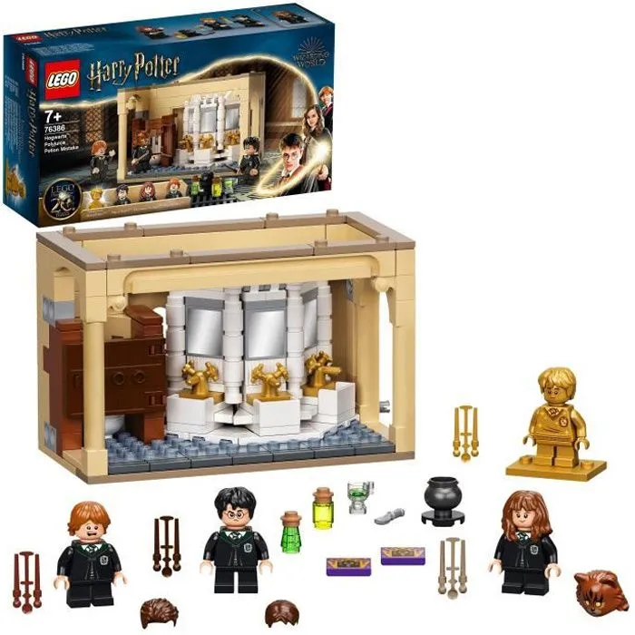 LEGO® 76386 Harry Potter™ Poudlard : l’erreur de la potion Polynectar, Jeu de Construction avec Mini Figurines édition 20ème Anniver-0