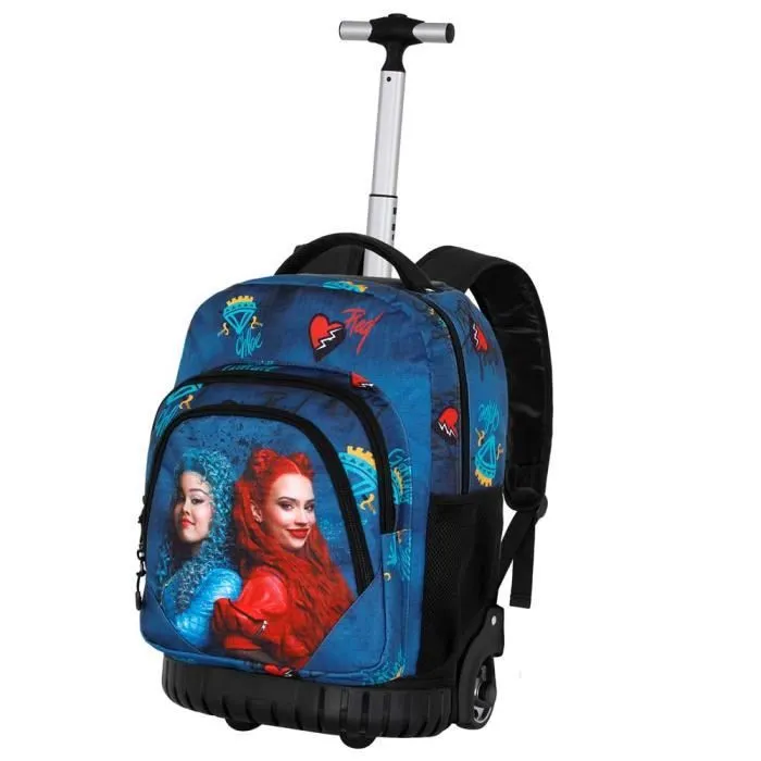 Sac à dos à Roulettes GTS FAN - Disney Descendants Wickedly - Multicolore - Taille Unique-0