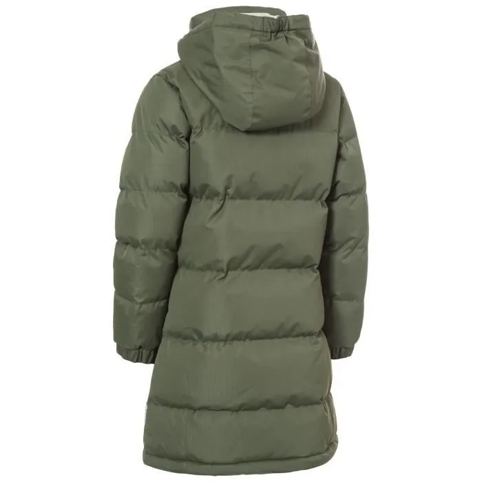 Veste hiver fille - TIFFY - Imperméable - Respirante - Vert - Capuche ajustable-1