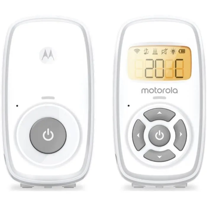 Moniteur bébé audio - MOTOROLA - AM24 - 300 m - Ecran LCD - Blanc-1