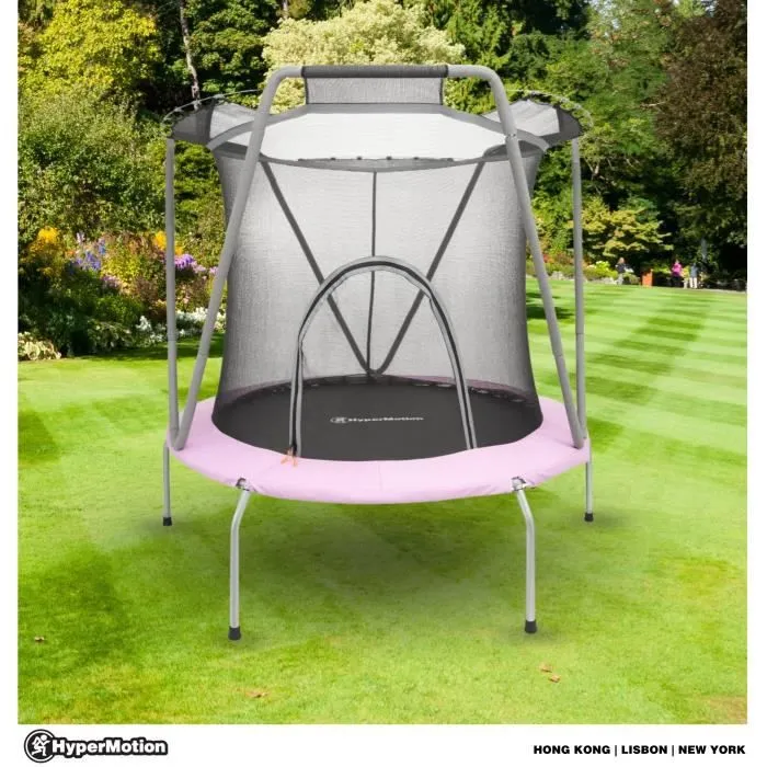 HyperMotion Trampoline 167 cm avec Filet de Sécurité - pour Enfants 3-8 Ans - Maison et Jardin-3