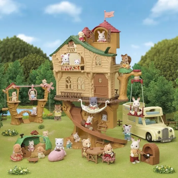 Figurine miniature - SYLVANIAN FAMILIES - La tyrolienne des bébés - Henry le bébé lapin crème - Multicolore-5