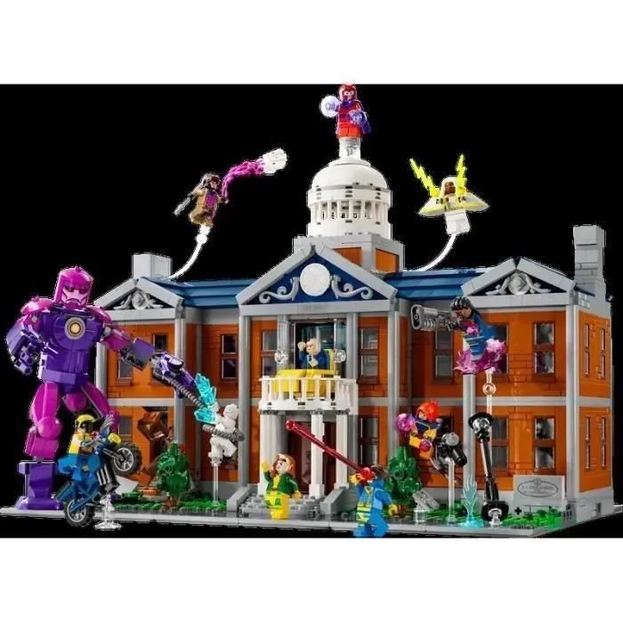 LEGO Marvel Les X-Men : l’institut Xavier - Set de construction pour adultes avec minifigurines dont Wolverine et Professeur X pour-7