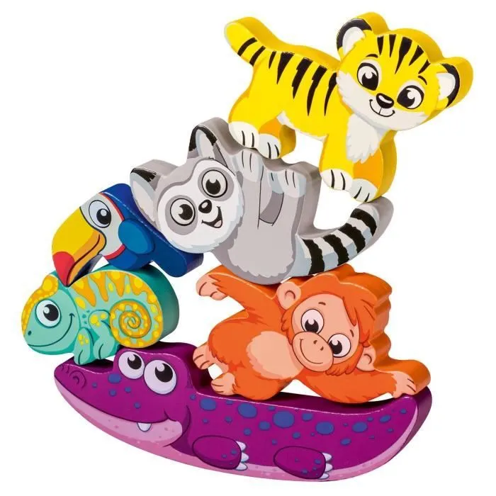 Ravensburger play+, Puzzle en bois sensoriel et aimanté - Dans la jungle , 6-36 mois, Premier âge, bébé-2