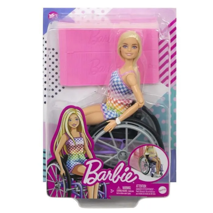 Barbie®-Poupée avec fauteuil roulant-Barbie® Fashionistas HJT13-2