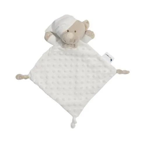 Interbaby ours en peluche junior 28 x 17 cm polyester crème-0