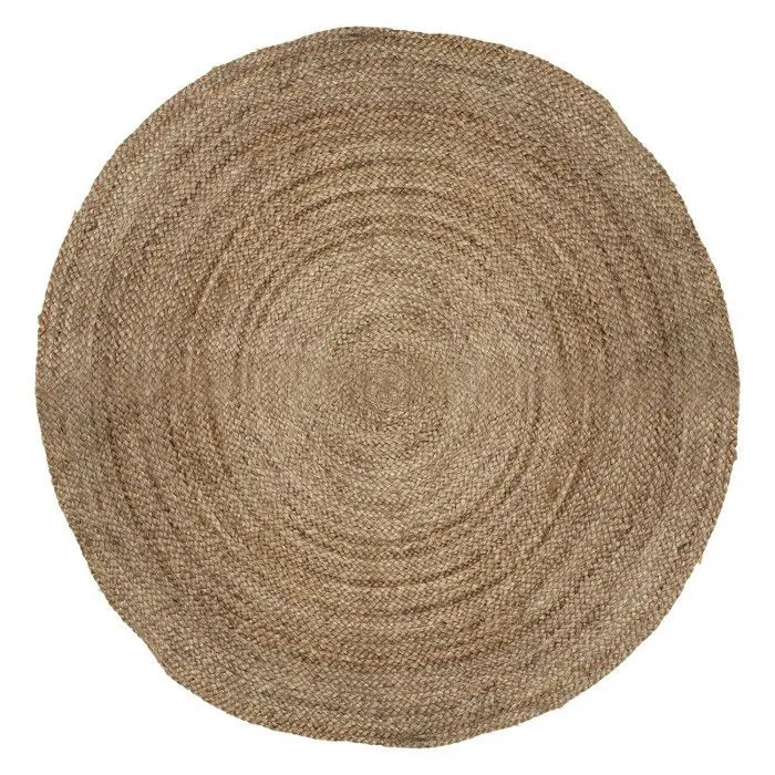 Tapis en jute rond D120 naturel Atmosphera-0