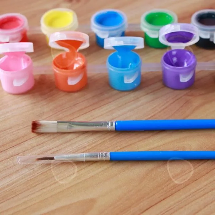 CONFO® Coloriage tirelire pour enfants bricolage à la main Graffiti peint embryon blanc Non-plâtre jouets poupées étudiants cadeaux-3