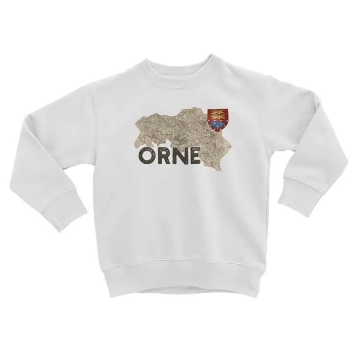 Sweatshirt Enfant Orne 61 Departement Alençon Carte Ancienne Rare-0