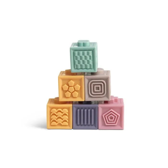 FORMULA BABY Coffret d'éveil sensoriel, 23 pièces, cubes couples empilables, tour à niveaux, balles sensorielles-3