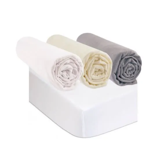 KIT PRATIQUE DE LINGE DE LIT BEBE : 3 DRAPS HOUSSE 40x90 MULTICOULEUR + 2 ALESES, PROTEGES MATELAS 40X90 BERCEAU BEBE 100% COTON BIO-0