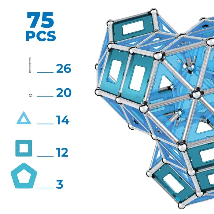 023 Geomag Pro-L Panels 75 pcs - Jeux de construction magnétiques et créatifs pour des modèles et des structures complexes - Unisexe-2