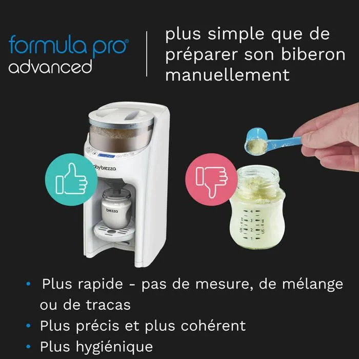 BABY BREZZA - Préparateur de biberons automatique Formula Pro Advanced Blanc-1