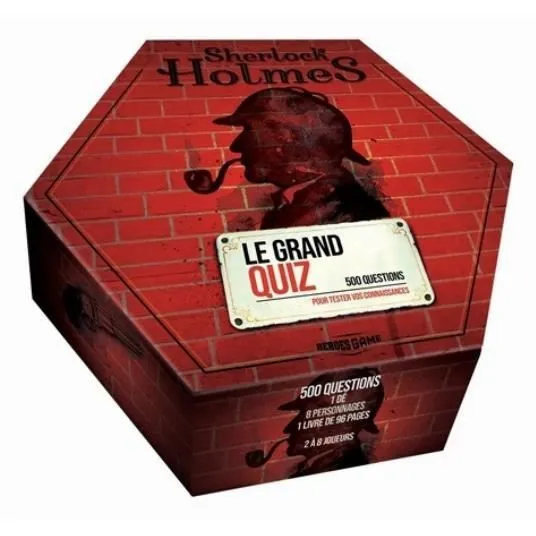 Jeu de société - Le grand quiz Sherlock Holmes - 500 questions - Pour jouer en famille ou entre amis-0