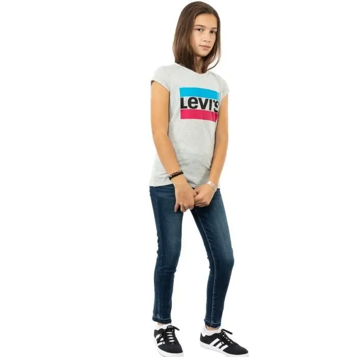 Tee Shirt - LEVIS - G2H - Manches Courtes - Gris - Regular - Col Arrondi-1